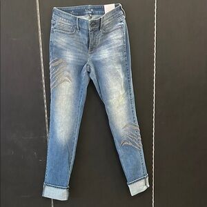 White House Black Market Blue Ankle Jeans